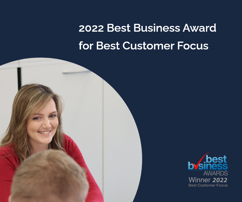 Winner! Visitor Chat wins the 2022 Best Business Award for Best Customer Focus!